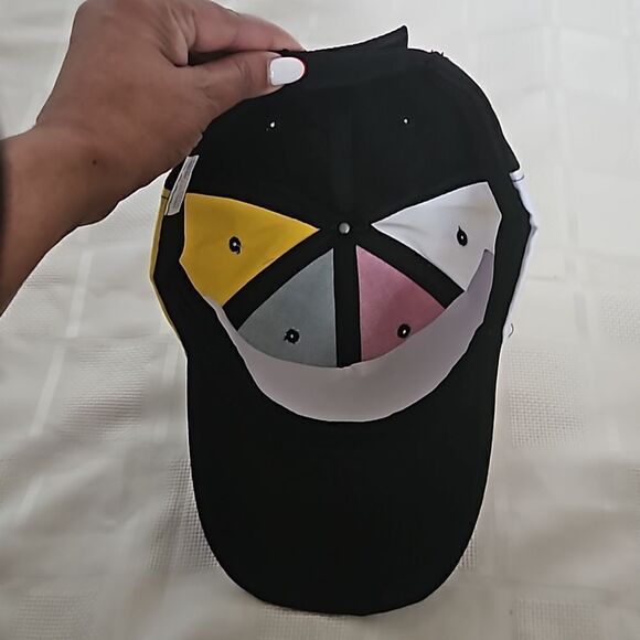 Colorful Men's Baseball Cap One Size Black, Green, Red, Yellow & White - Picture 7 of 16